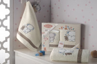 Комплект полотенец Karna Bambino Slon кремовый