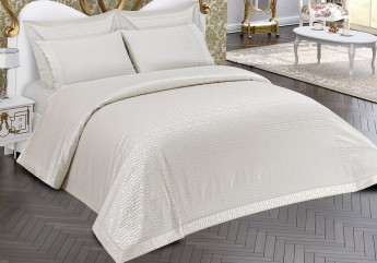 Комплект (постельное белье, покрывало) Maison D'or Versam Satenli серый