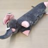 Подушка-игрушка из латекса LIENA Серый слон