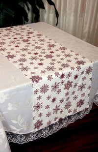 Дорожка столовая Снежинка Naturel