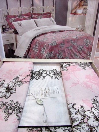 Комплект постельного белья Maison D'or Klasik Rose розовый